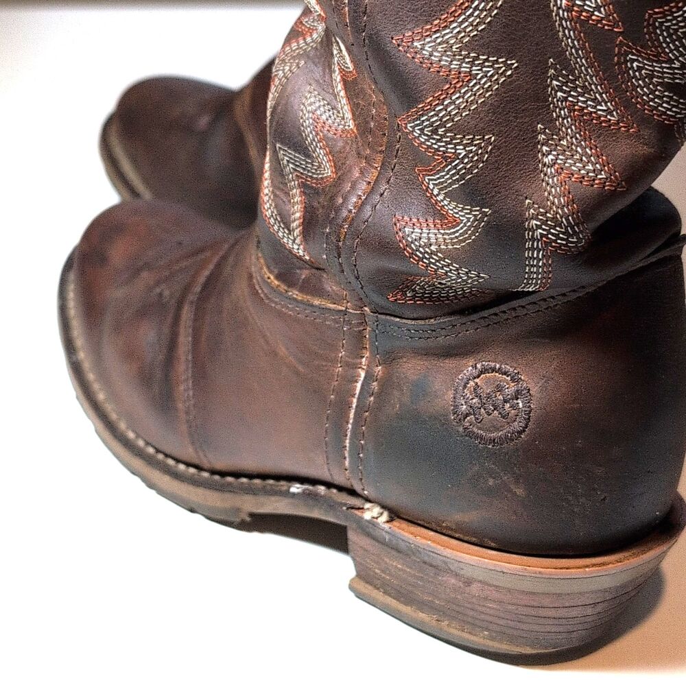 Double-H DH5159 Brown Western Equestrian Boots Men's US Size 7 Woman 8 - Picture 2 of 10